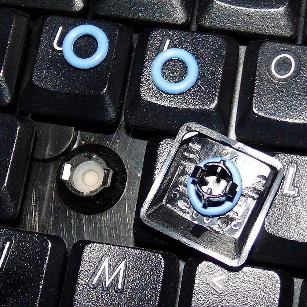 ThreeBulls 120Pcs Rubber O-Ring Switch Dampeners Keycap white For Cherry MX Key Switch Keyboards Dampers