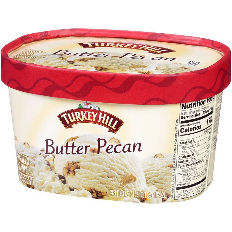 Turkey Hill Butter Pecan Ice Cream - 48oz