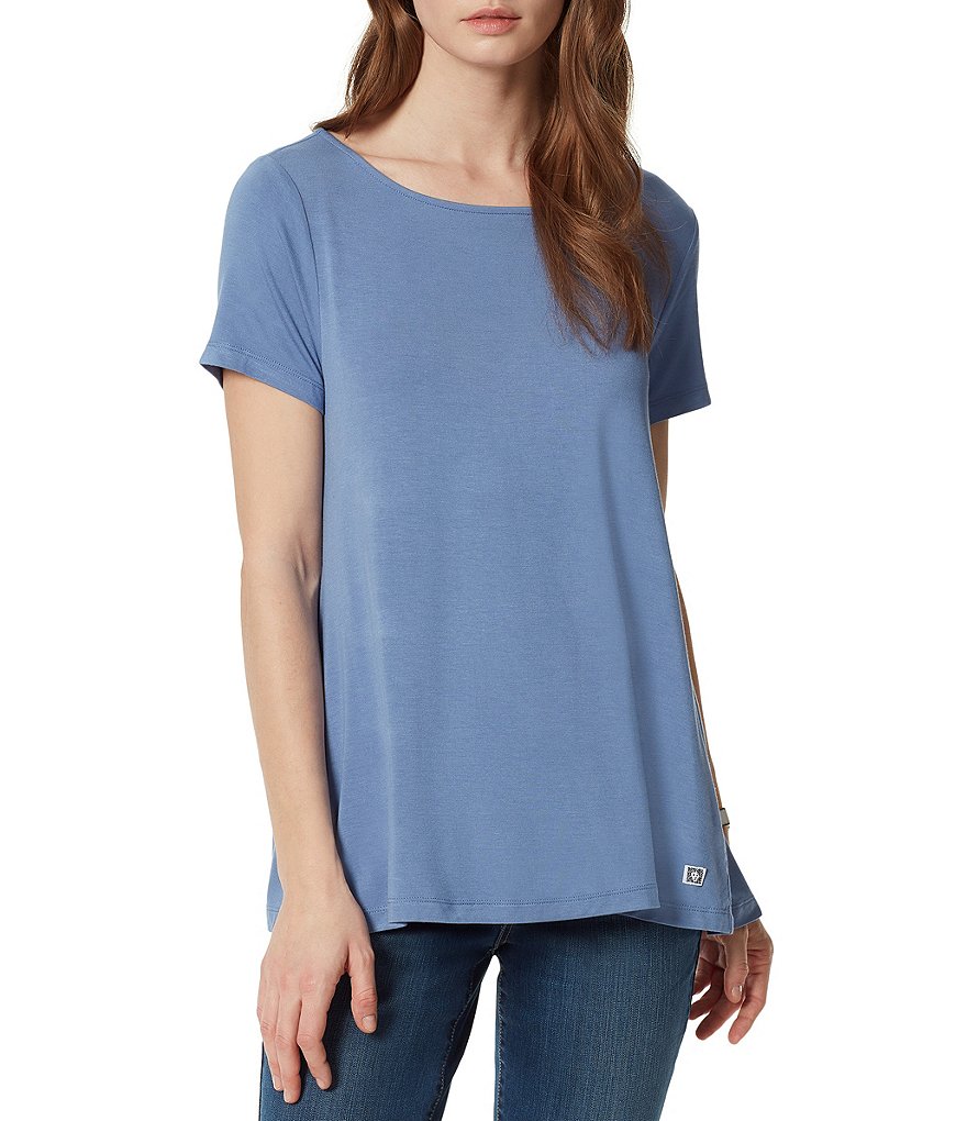 Anne Klein Sport Reiny Short Sleeve Hi-Low Tee