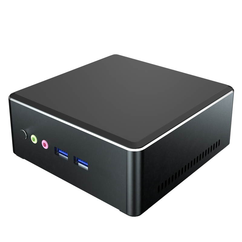 MINIPC  MN25(Mini PC)AMD R5 Black Mini / Booksize Barebone System, Processor 16GB RAM 512GB SSD, Dual Band WiFi Gigabit Ethernet BT 4.1Support Auto Power On