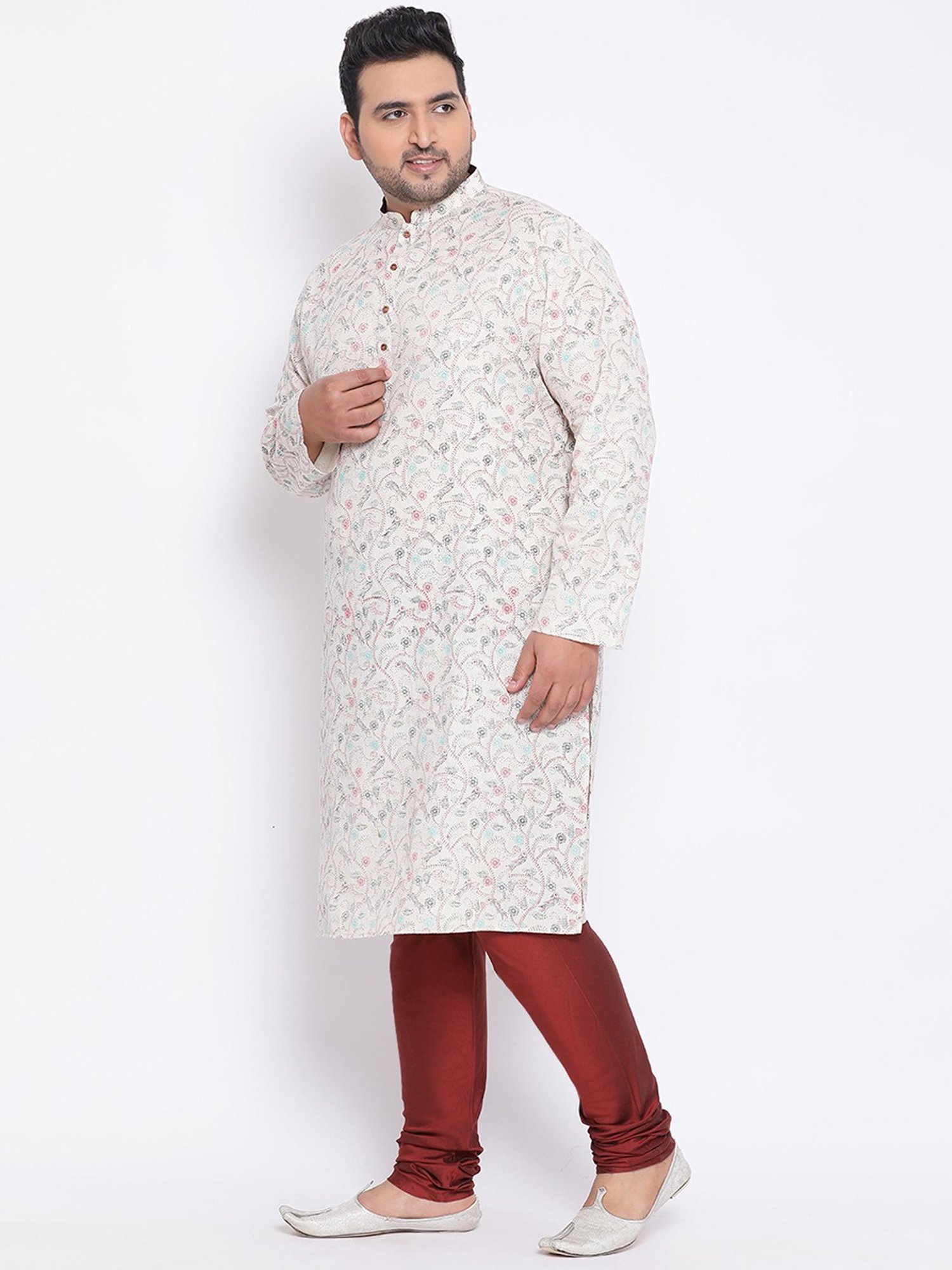 KISAH PLUS Multicolored Regular Fit Printed Kurta Bottom Set