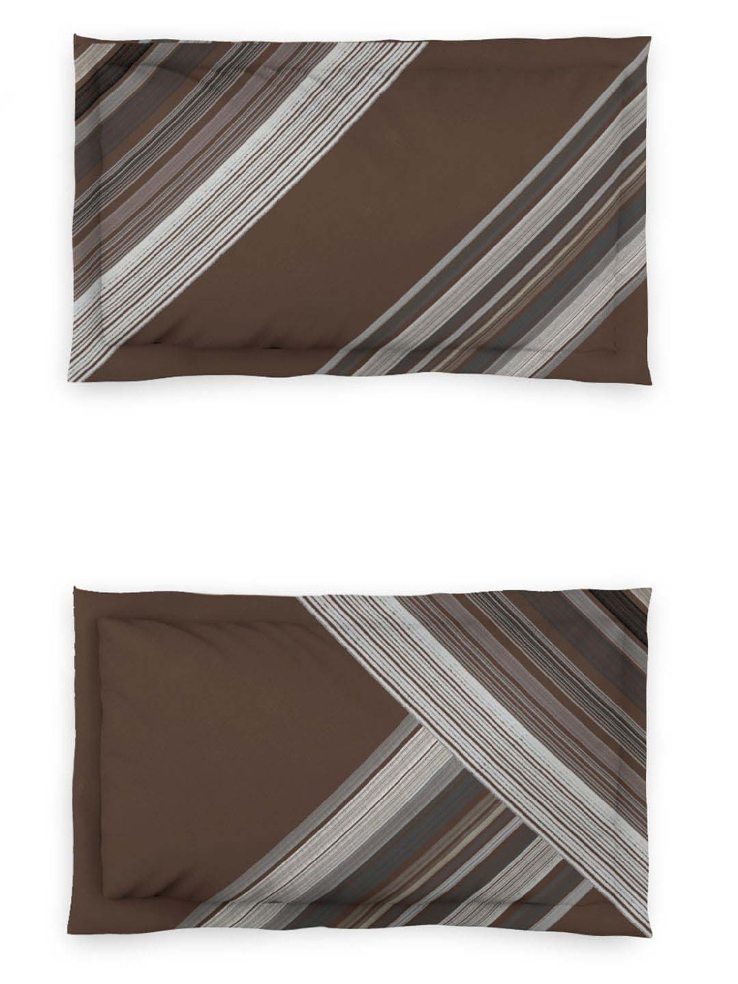 DDecor Brown Cotton 150 TC King Size Bedsheet With Pillow Covers