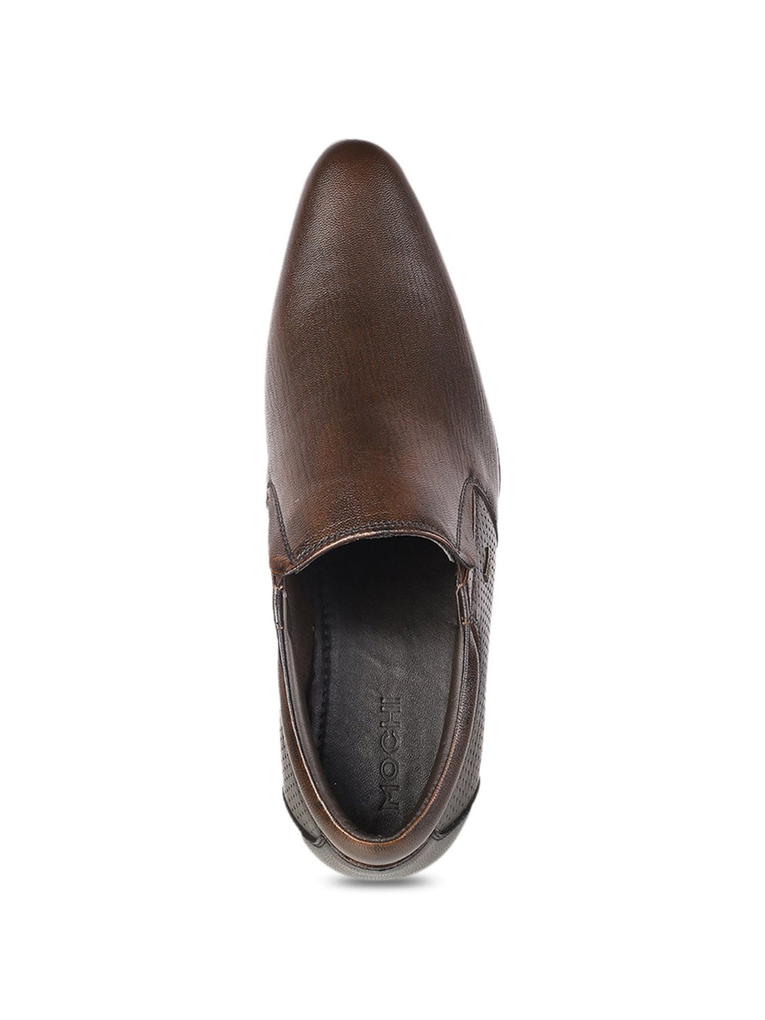 Mochi Men's Walnut Brown Formal Moccasins