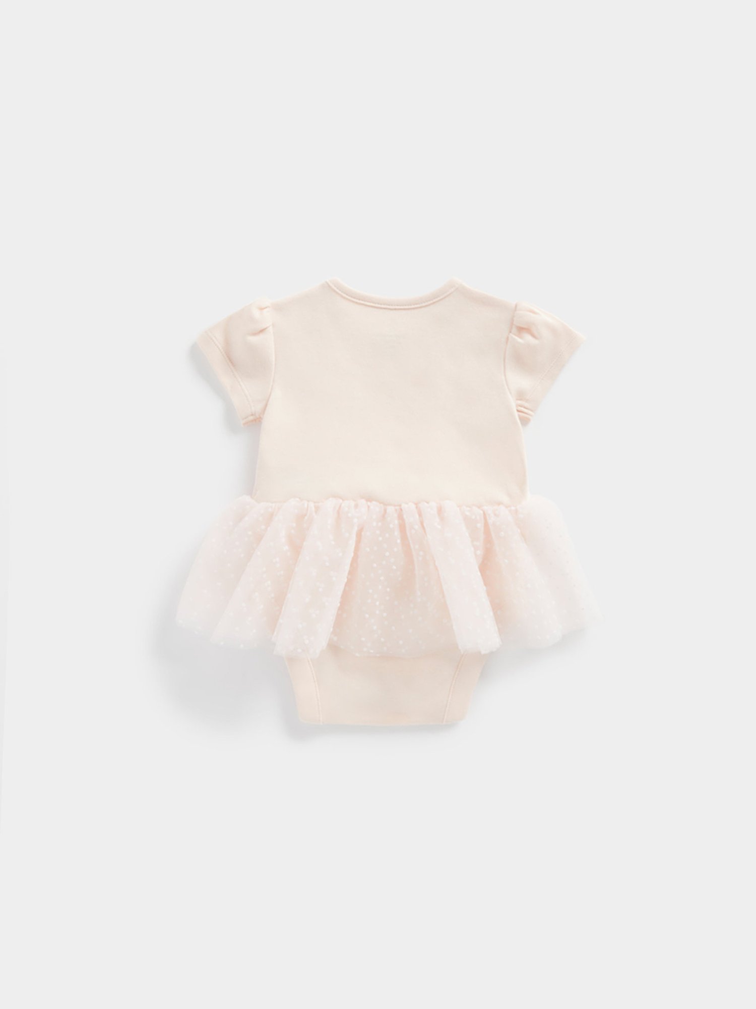 Mothercare Kids Peach Embroidered Bodysuit