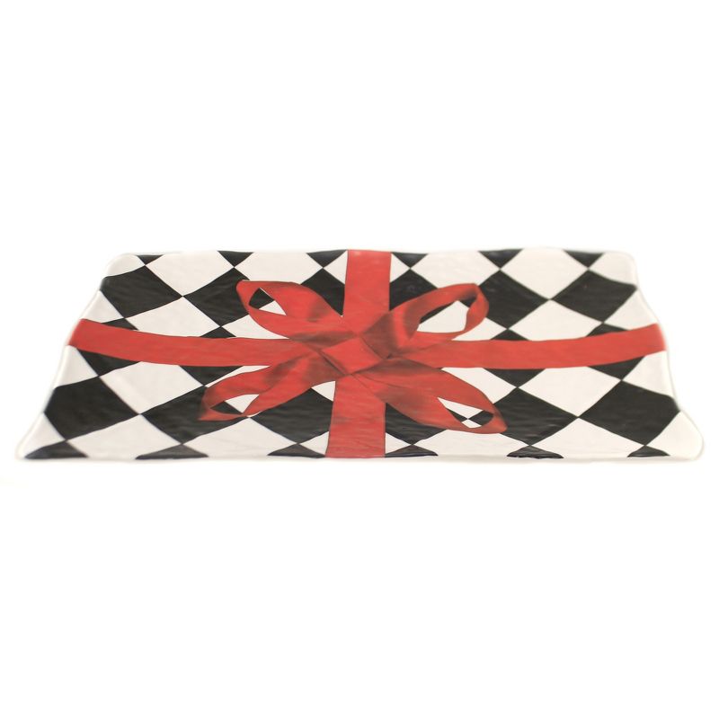 Tabletop 11.25" Rectangular Harlequin Platter Christmas Dinner K & K Interiors  -  Serving Platters