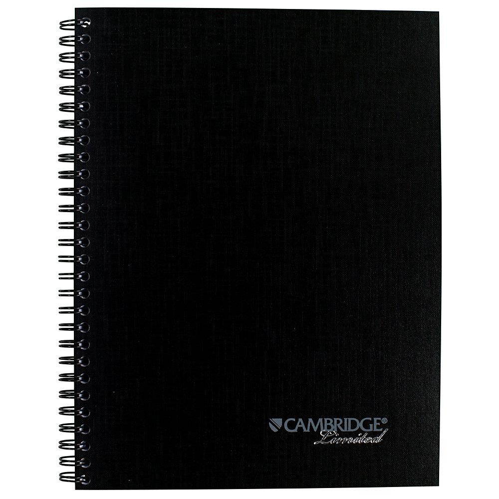 Action Planner Side Bound Business Notebook 7 1/2 x 9 1/2 Black 80 Sheets