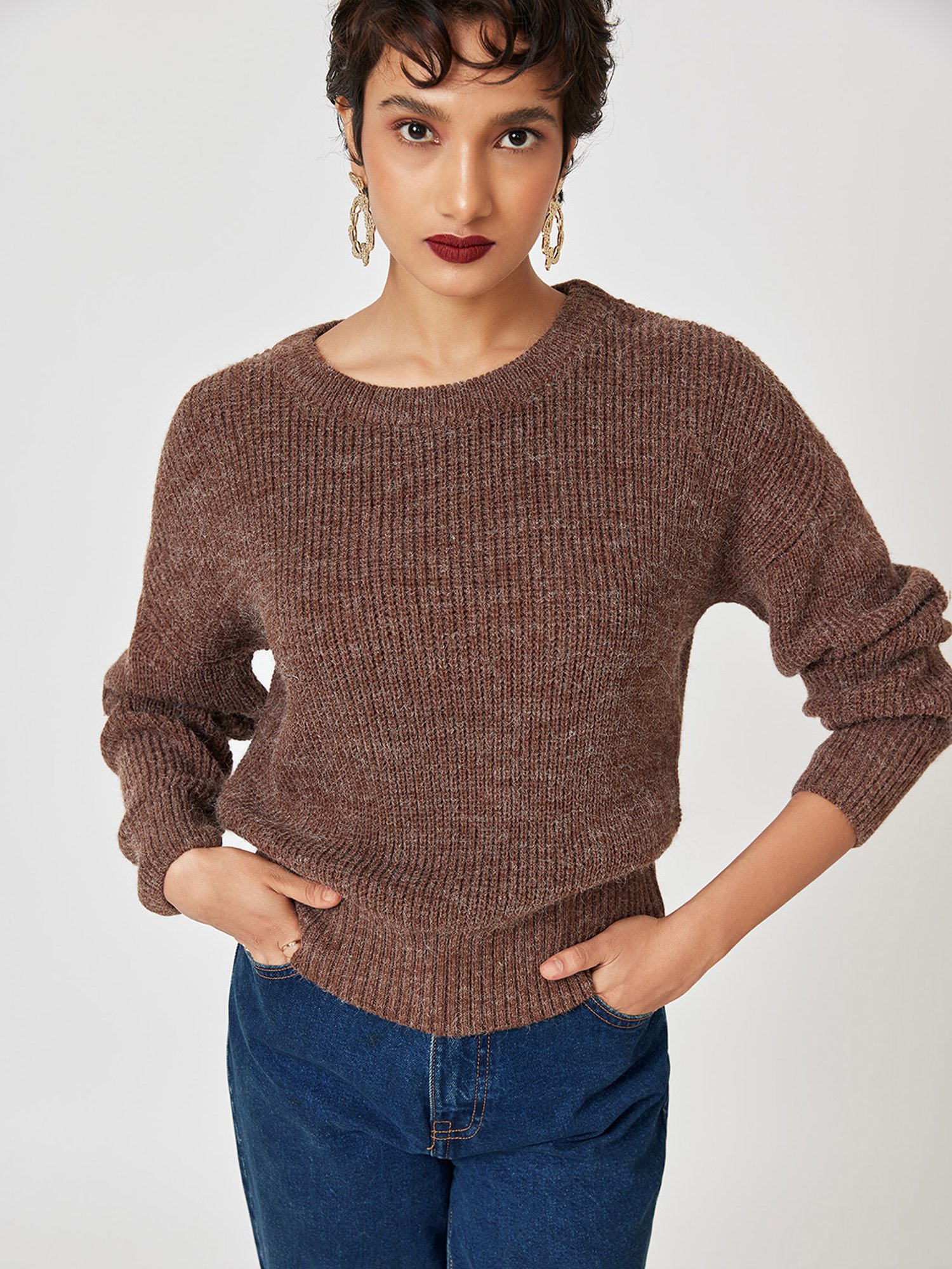The Label Life Brown Sweater