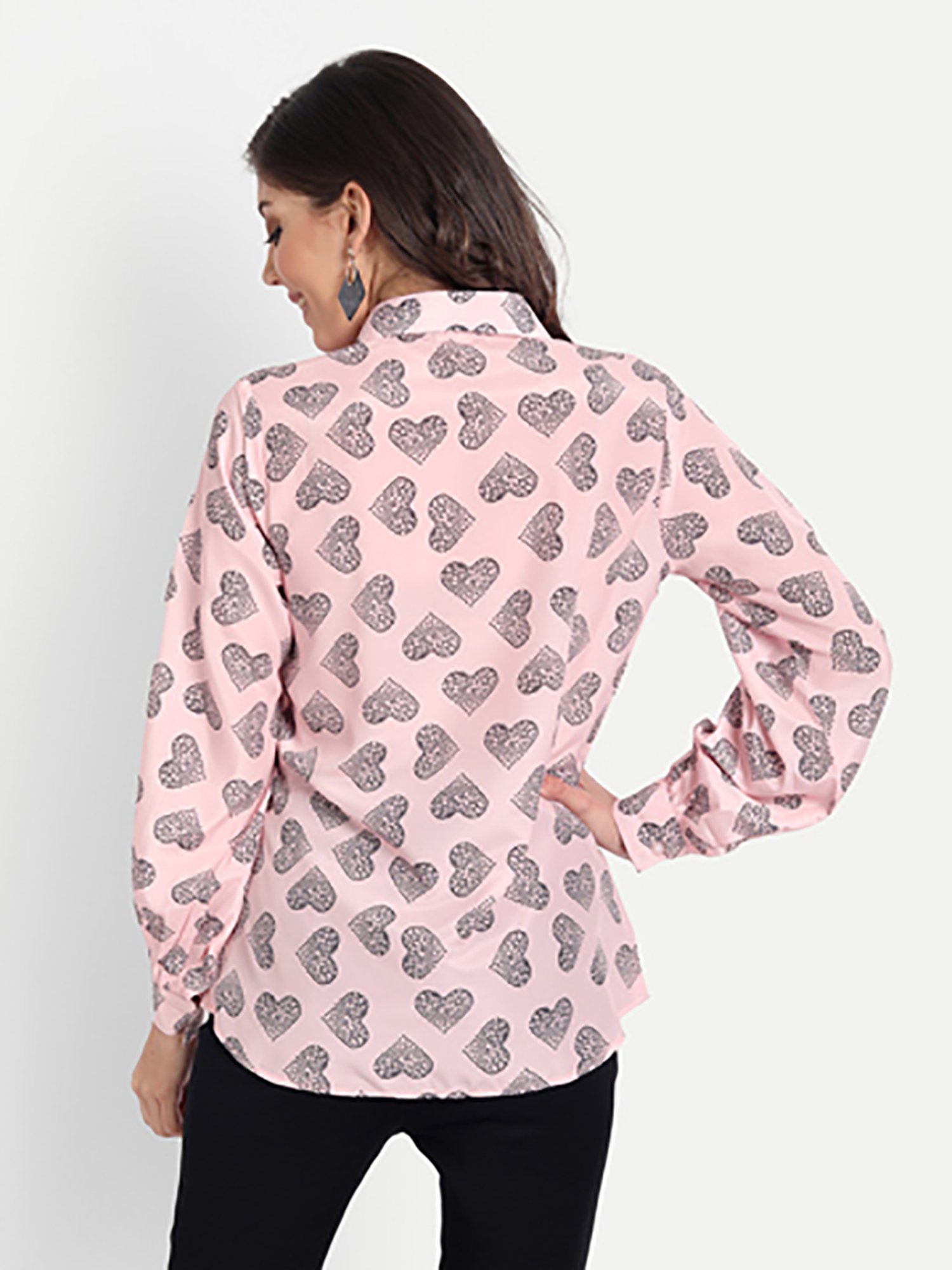 MASAKALI.CO Light Pink Printed Shirt