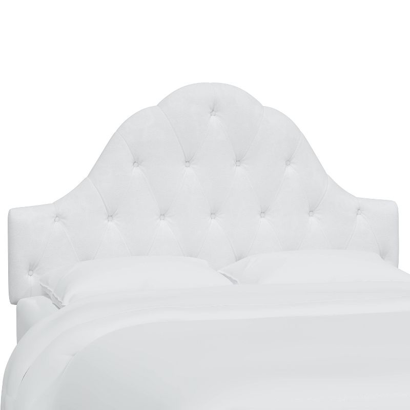 Twin Kids' Carly Tufted Headboard White - Skyline Furniture