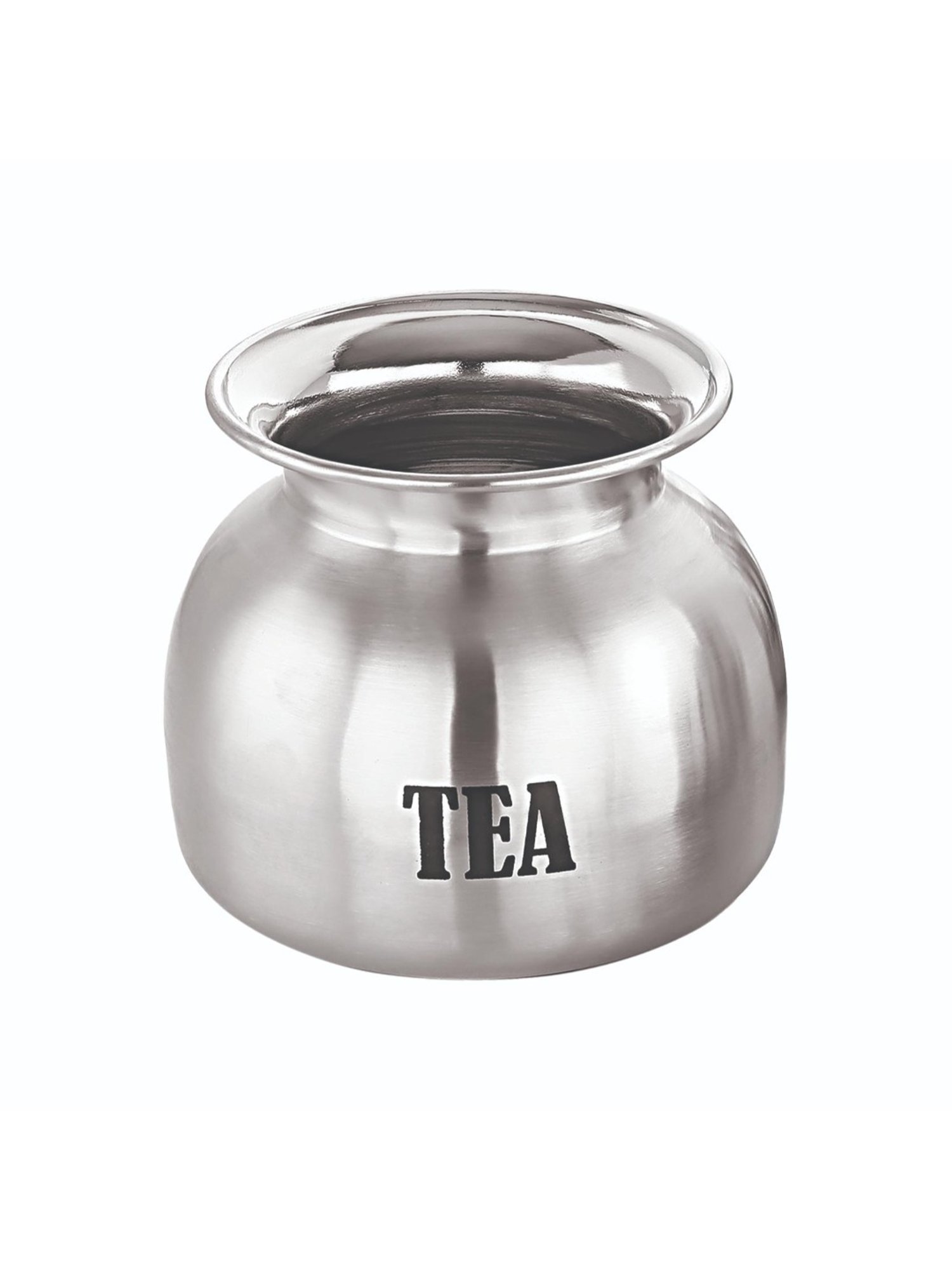 HAZEL Silver Stainless Steel Tea Sugar Containers - Set of 2