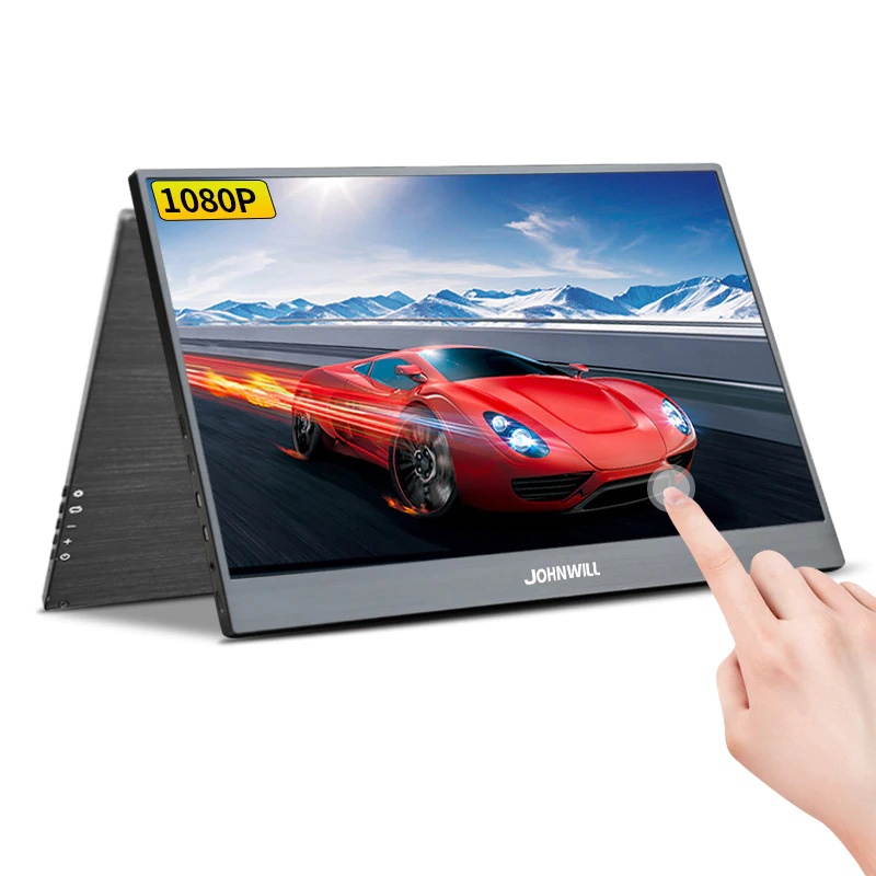 15.6" Tablet Computer Portable 1920x1080P IPS LCD LED Display with Type-C USB-C HDMI Slim Touch Monitor for Raspberry Pi 3 B 2B