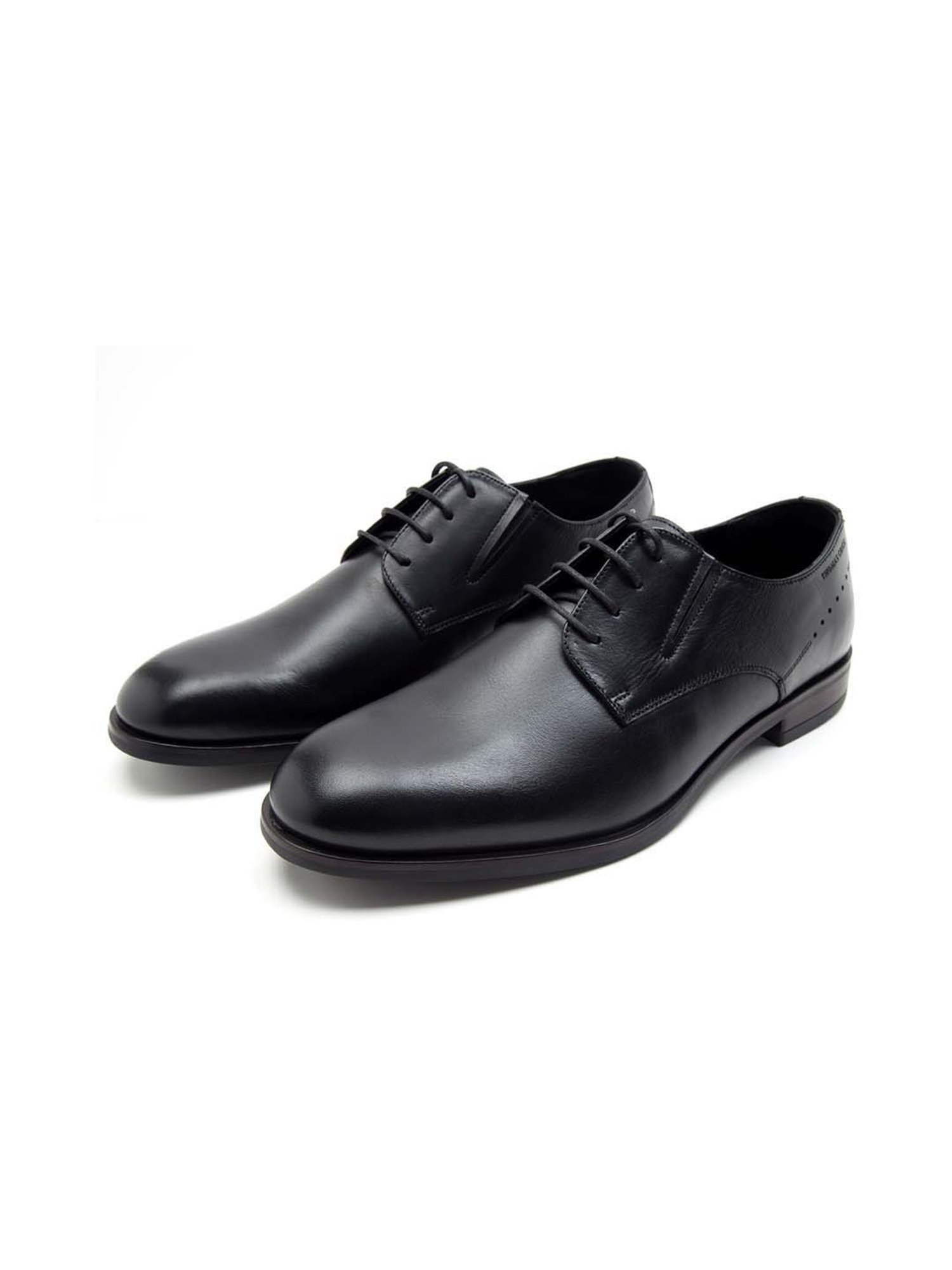 THOMAS CRICK Men's Black Derby Shoes