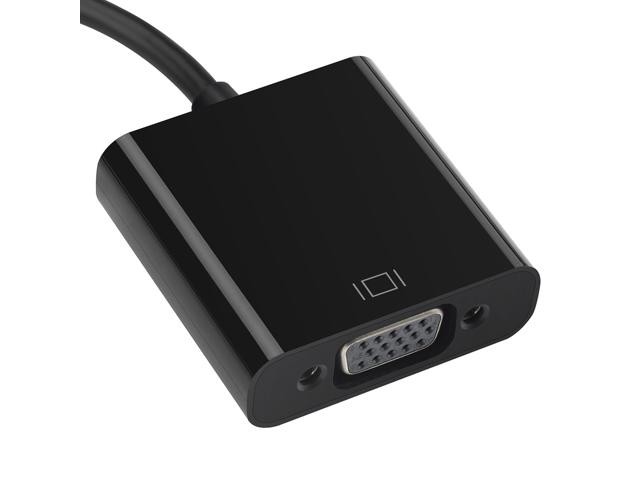 CORN DisplayPort to VGA Male to Female Active Cable Adapter 1920x1200 1080P for PC Laptop Macbook projector - Black