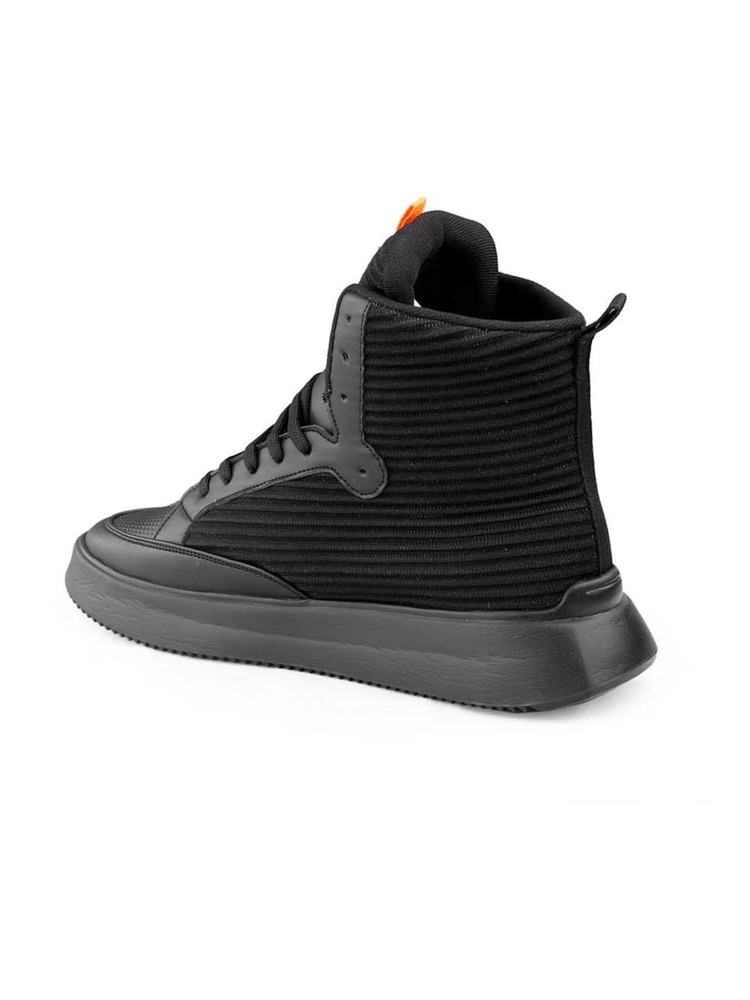 Bacca Bucci Men's STREETHULK Black Ankle High Sneakers