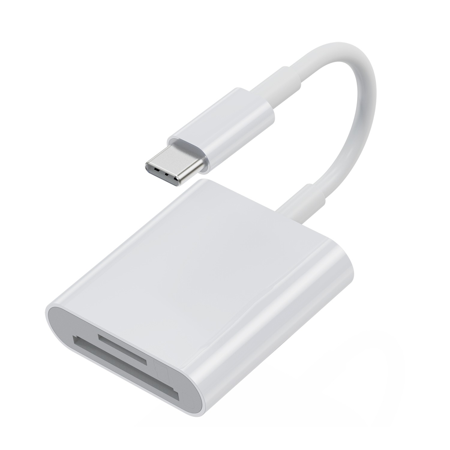 USB C to SD Card Reader, SD/MicroSD to USB C Card Reader Adapter [Thunderbolt 3] Compatible with iPad Pro 2020/2019, MacBook Pro 2019, MacBook Air 2020, Galaxy S10/S9, Surface Book 2 and More