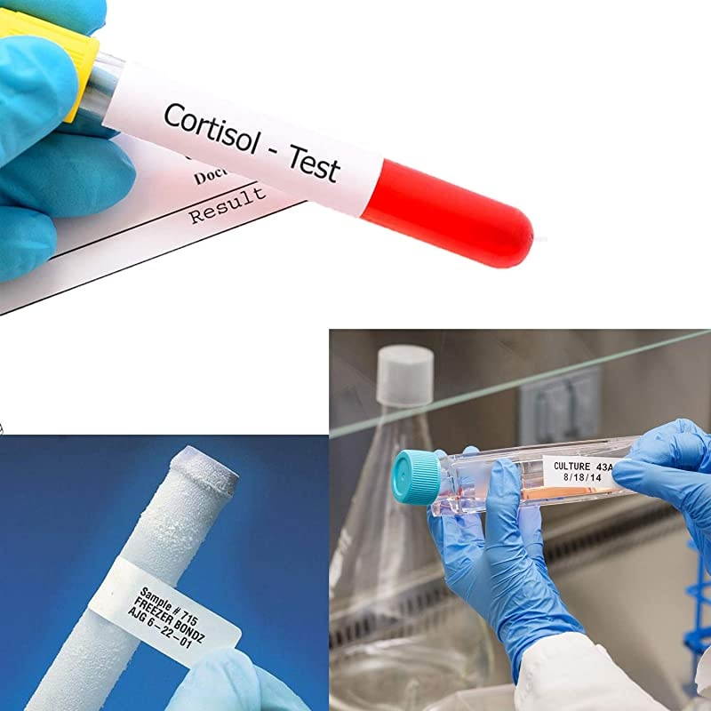 Compatible Label Tape Replacememt for M21-750-499 Cartridge with Ribbon 3/4 inches Nylon Labels Tape,Black on White Nylon Cloth Film Compatible with Portable Label Printer-16' Length 0.75" Width