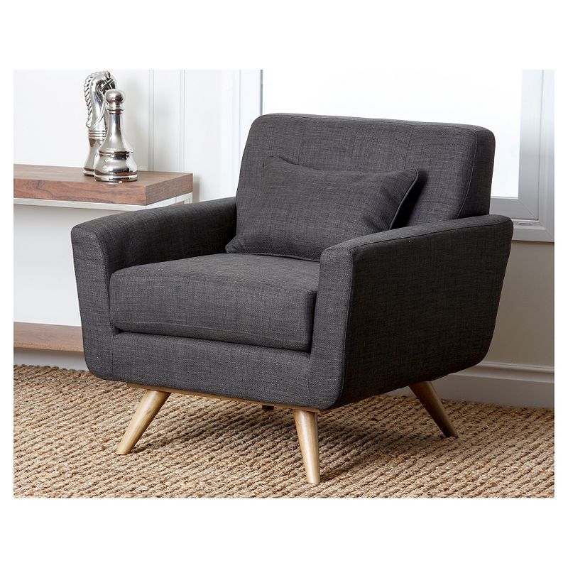Kendall Mid Century Upholstered Tufted Armchair Gray - Abbyson Living