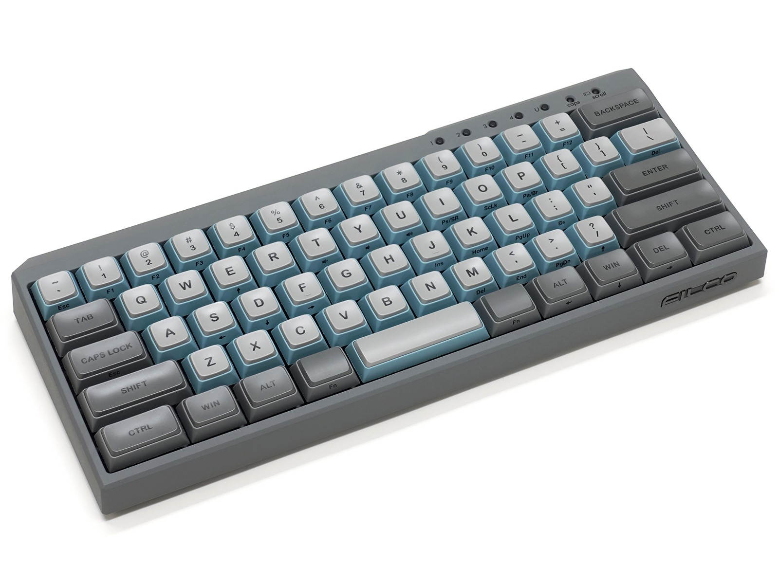Filco Majestouch Minila R Convertible Sky Gray 60% Double Shot PBT (Cherry MX Brown) Mechanical Keyboard