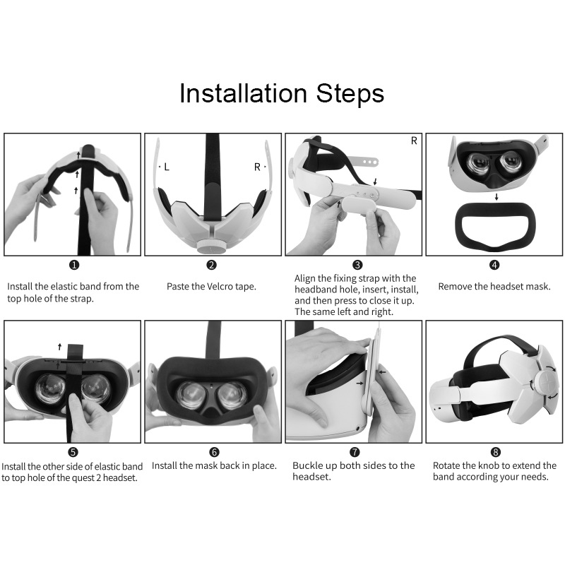 Oculus quest 2 Elite Strap Replaceable Adjustable Headband