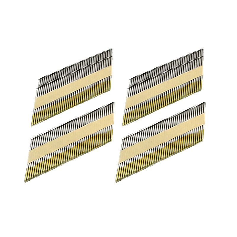 Freeman FR.131-34-3B 34 Degree 0.131 x 3 Inch Paper Collated Solid Steel Smooth Shank Clipped Head Brite Framing Nails, 200 Nails in Box (2 Pack)