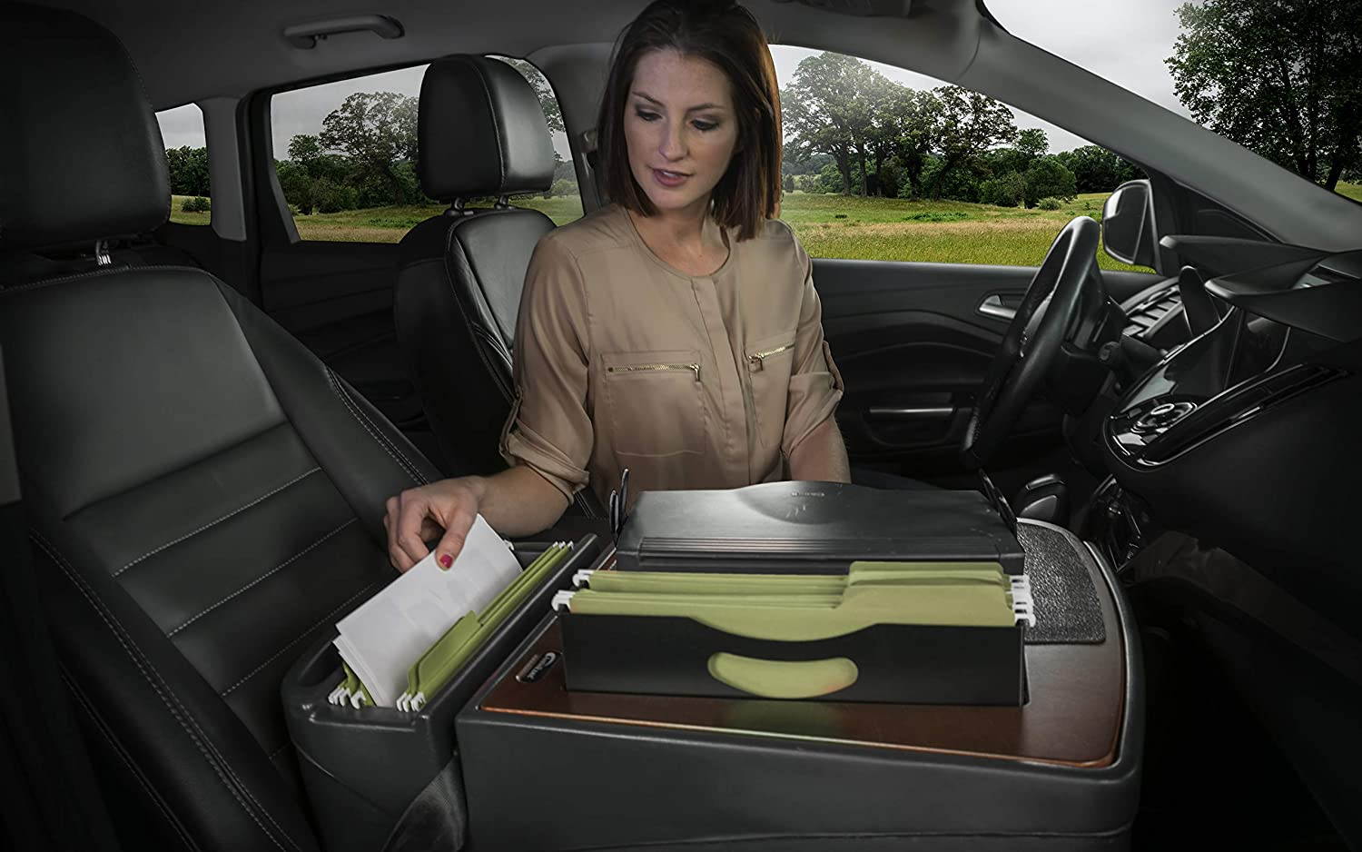 AutoExec AUE26008 Efficiency FileMaster Car Desk Mahogany Finish with Built-in 200 Watt Power Inverter and Printer Stand
AESFile-02 PS MAH