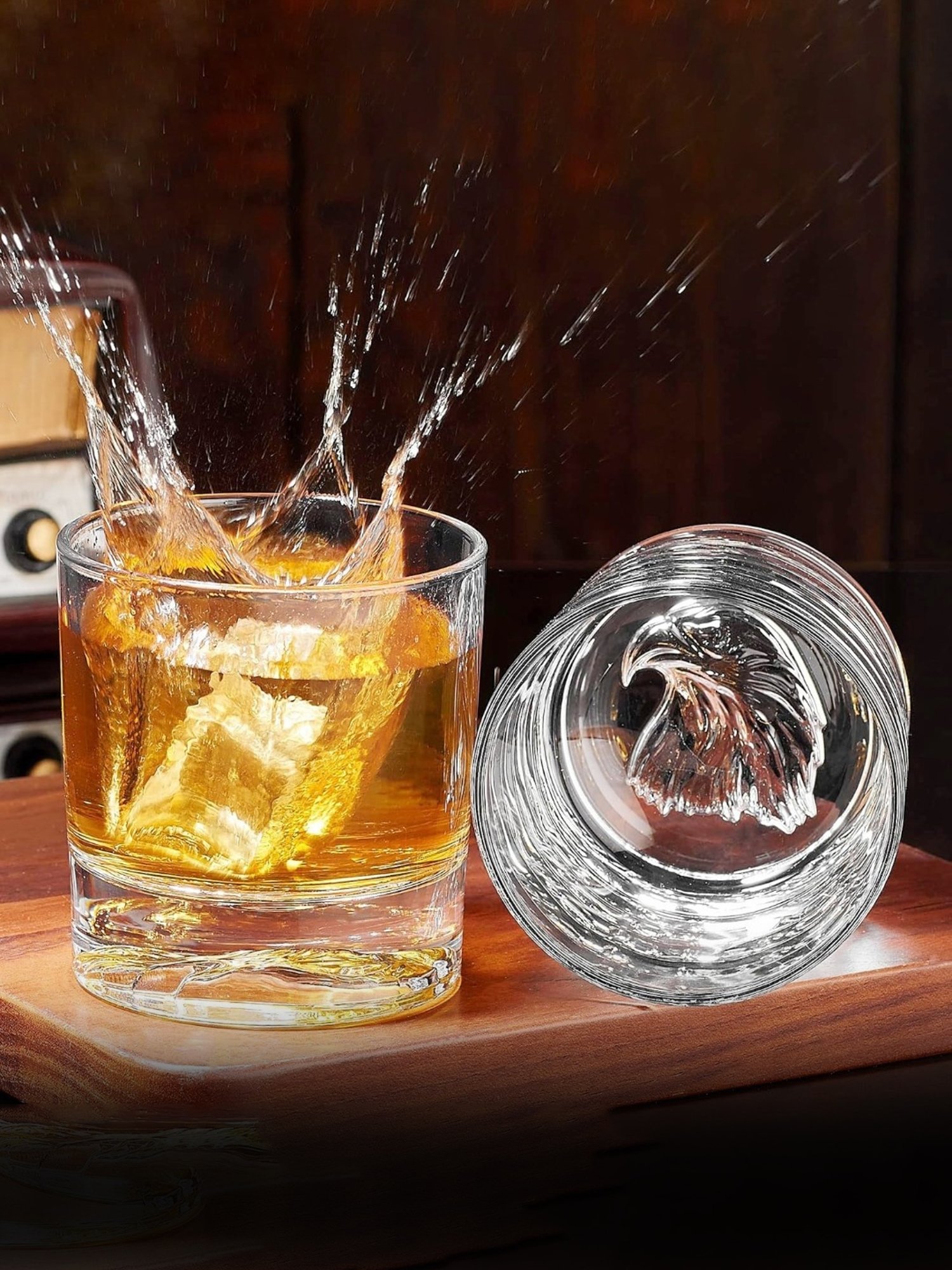 Melbify Eagle Transparent Whiskey Glass 300ml - Set of 2