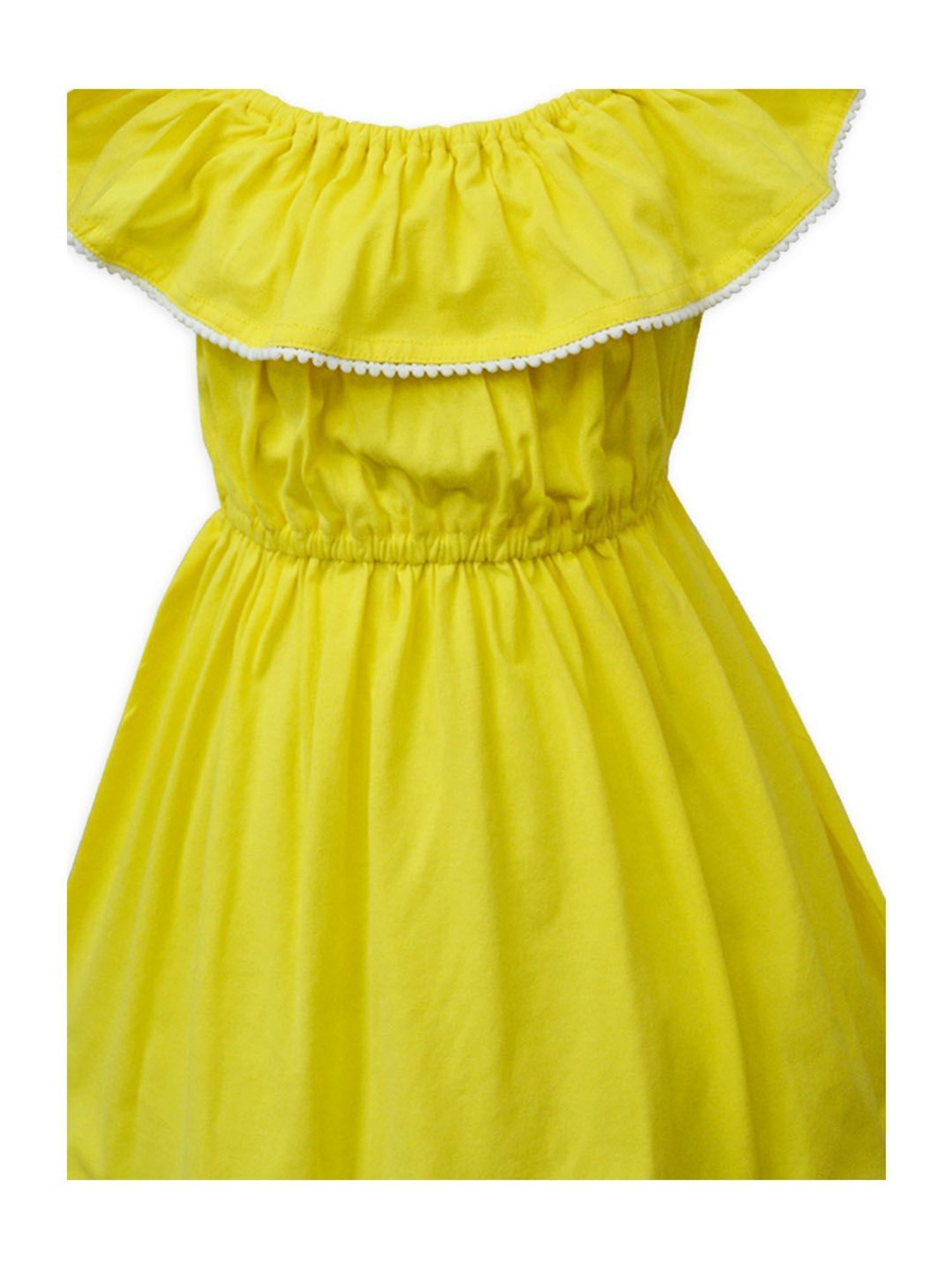 A.T.U.N. Girls Lemon Yellow Regular Dress