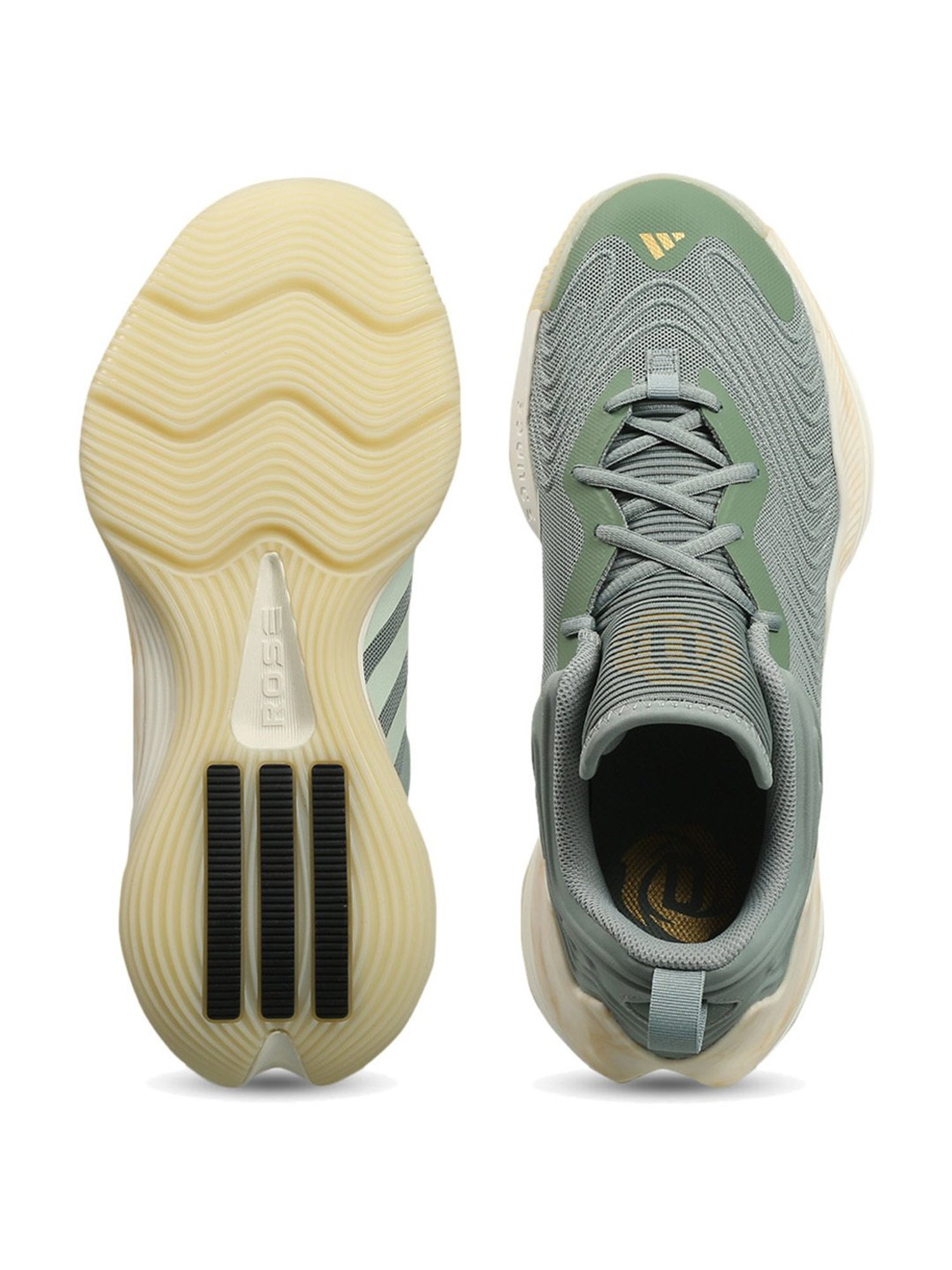 Adidas Men's D ROSE SON OF CHI III Green Basketball Shoes