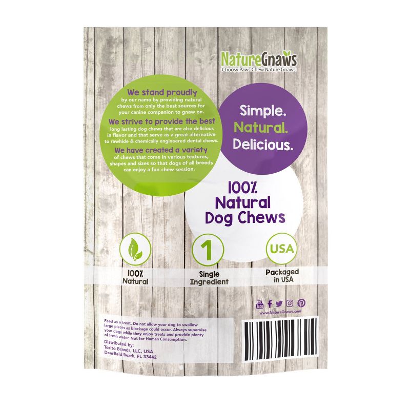 Nature Gnaws Elk Antlers 5-8" Dog Treats - 3ct