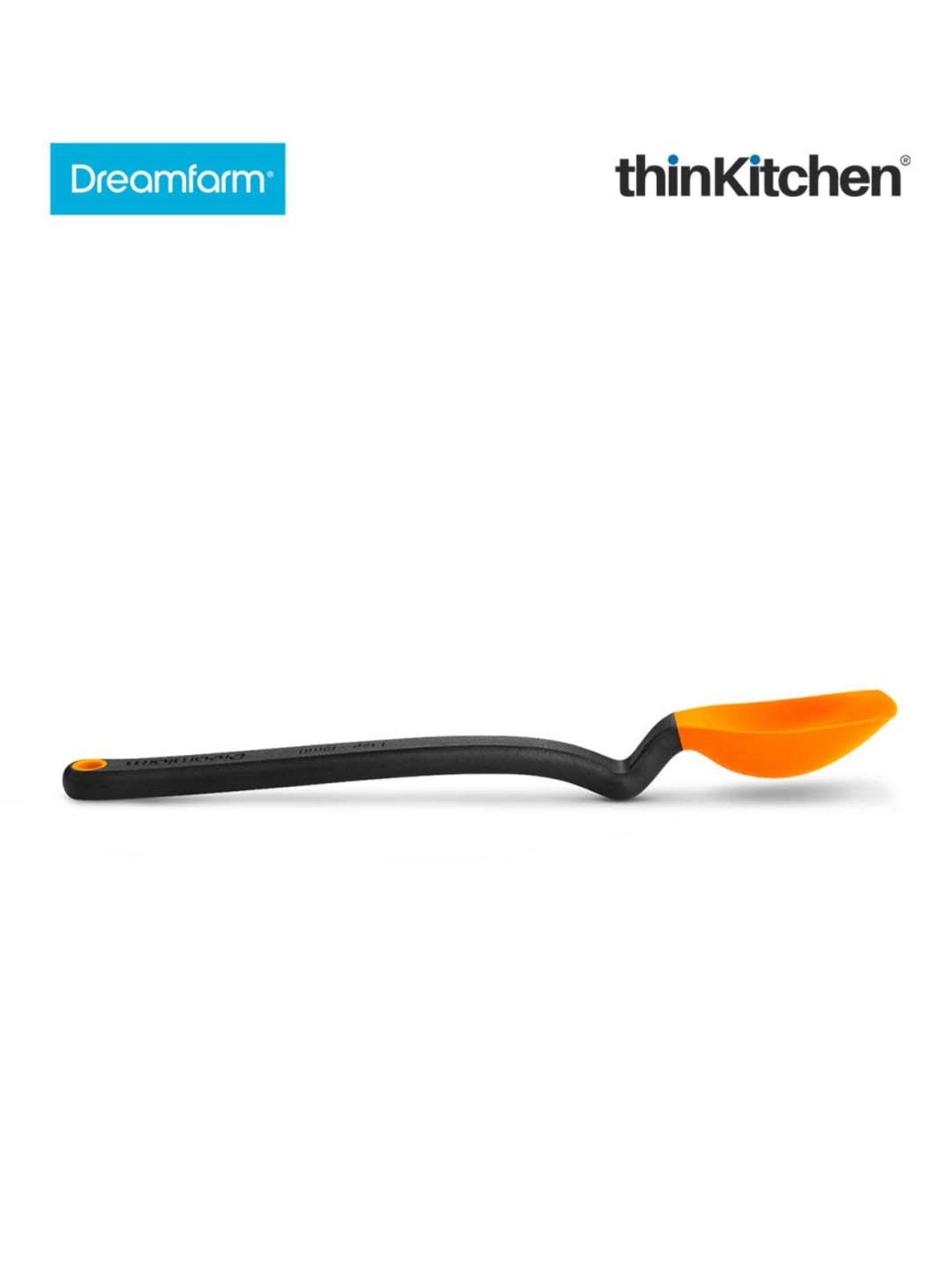 Dreamfarm Orange Nylon Lestrain Drip-Catching Sit-Up Scoop Strainer