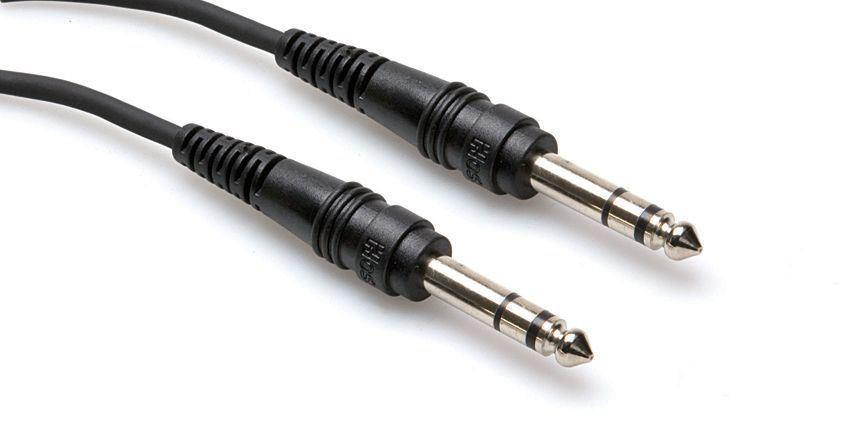 2 HOSA CSS-110 1/4" TRS 10FT BALANCED AUDIO CABLES