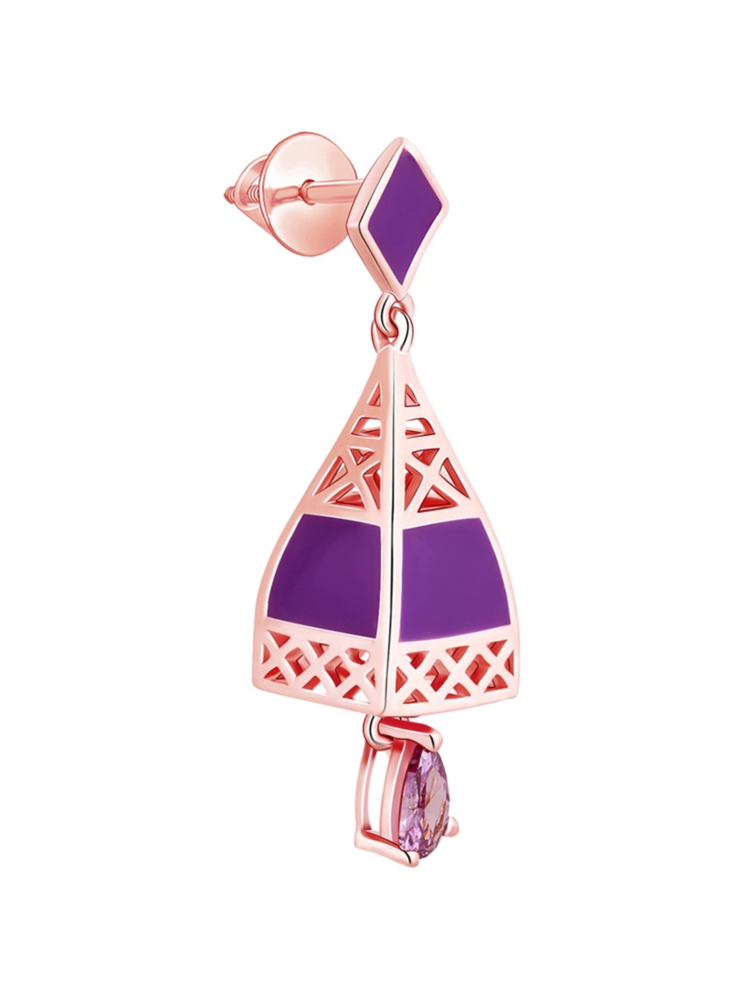 GIVA 92.5 Sterling Silver Dream Tower Drop Earrings for Women