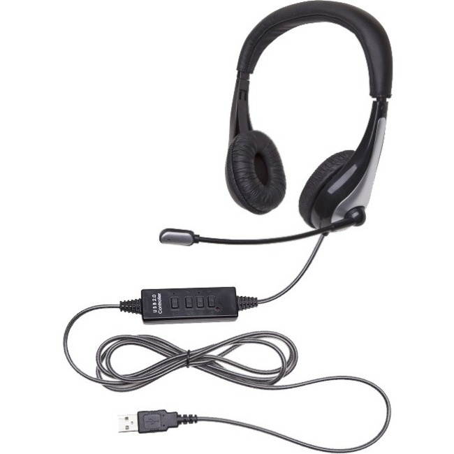 Califone 1025MUSB NeoTech USB Headset, Mic with CaliTuff Braided Cord