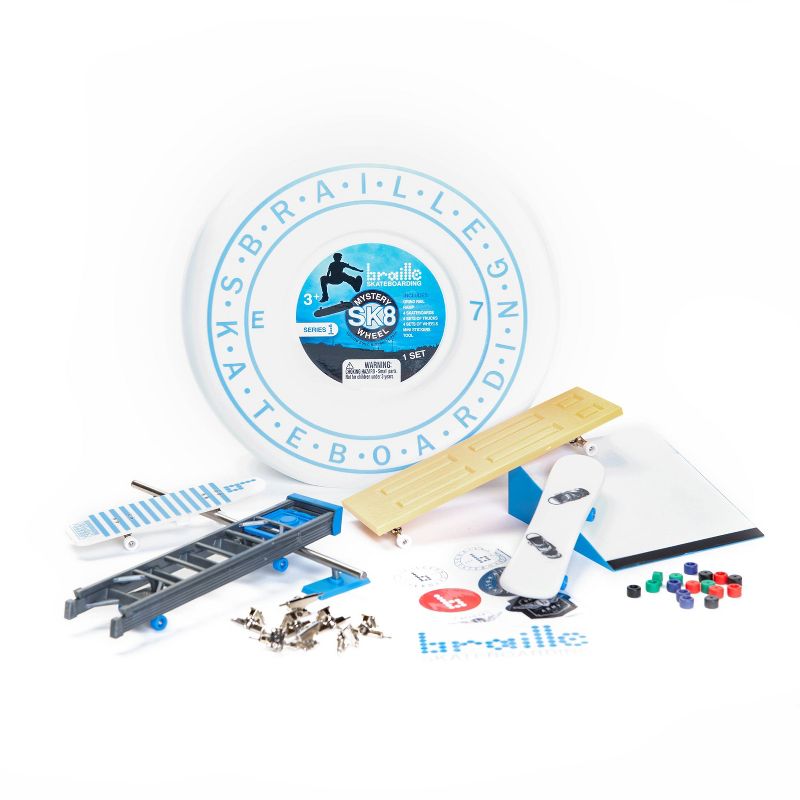 Braille Skateboarding Mystery SK8 Builder Set
