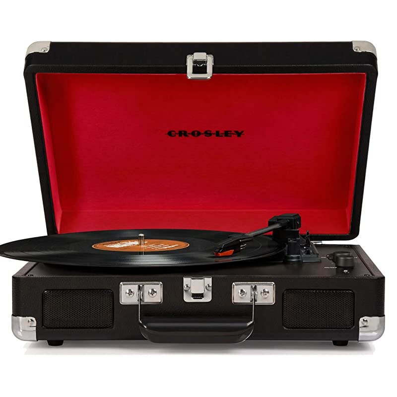 Cruiser Deluxe Vintage 3Speed Bluetooth Suitcase Turntable Black