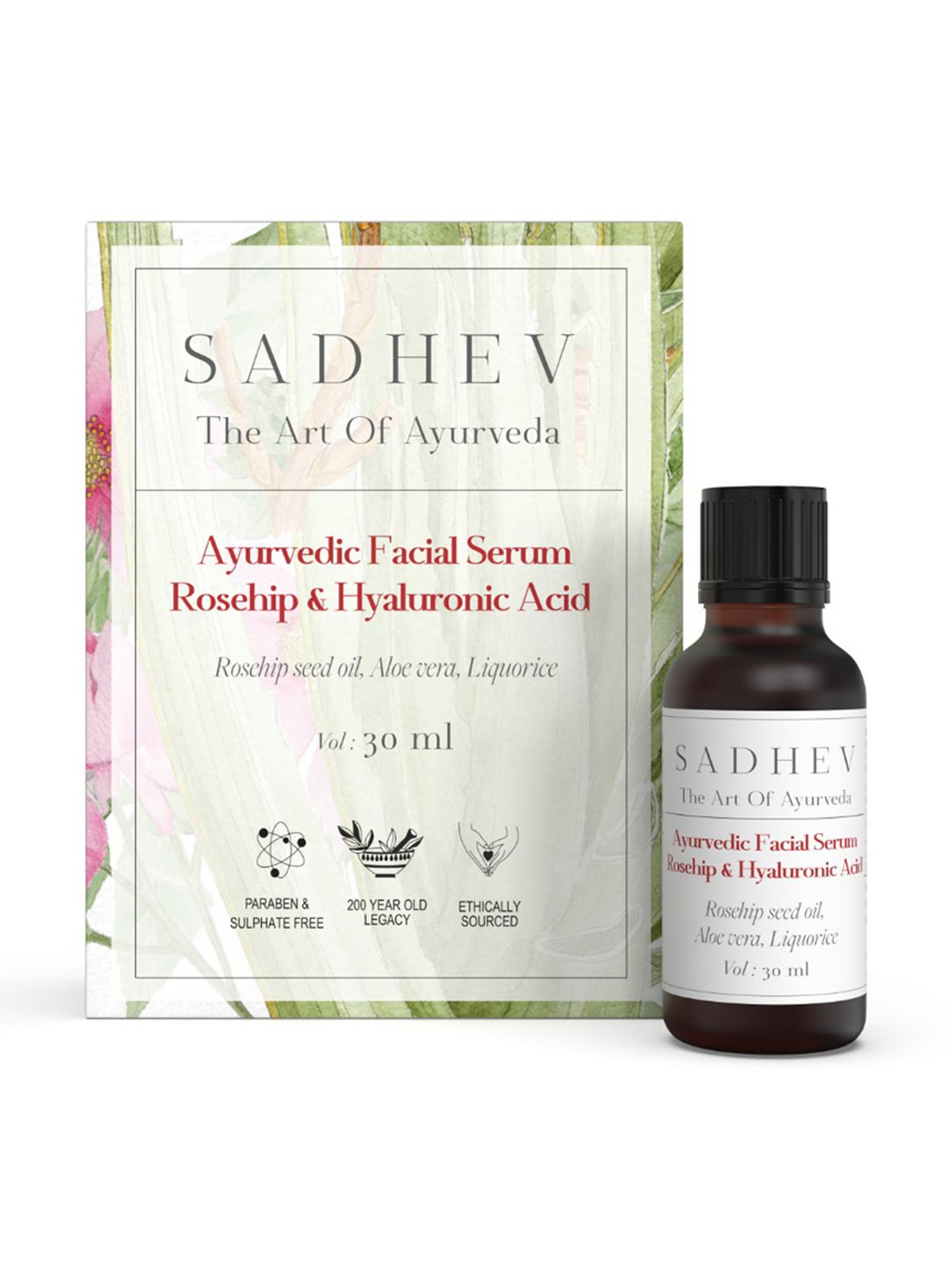 SADHEV The Art Of Ayurveda Ayurvedic Rosehip & Hyaluronic Acid Serum - 30 ml