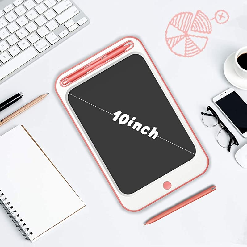 LCD Writing Tablet  10 Inches Colorful Electronic Writing & Drawing Doodle Board with Memory Lock Digital Writing Pad for Age3+