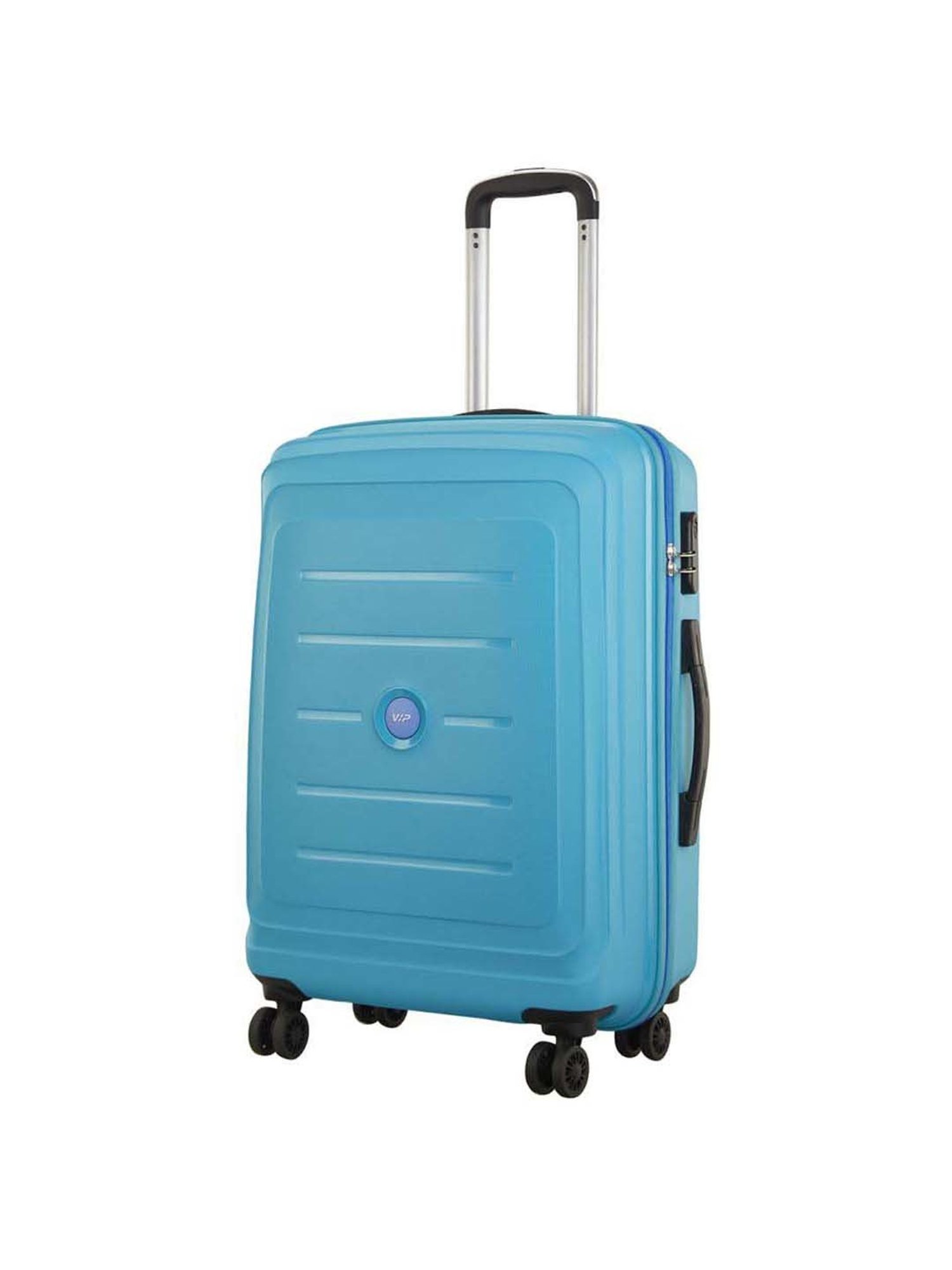 VIP Corsa Turquoise Textured Trolley Bag Pack of 2 - 55 cms & 66 cms