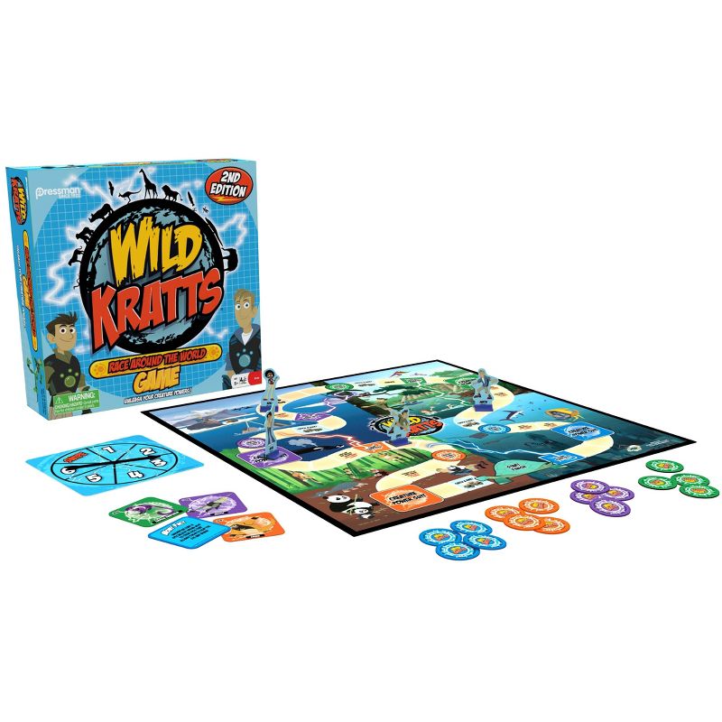 Pressman Wild Kratts Race Around the World Board Game