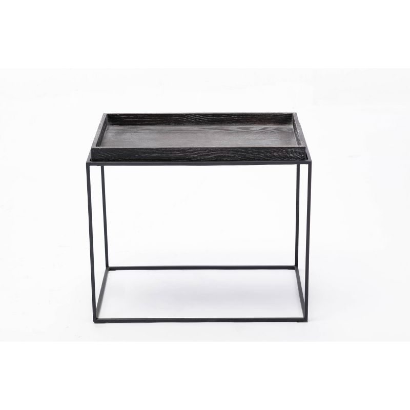 Burnham Home Highlands End Table Dark Gray - Boraam