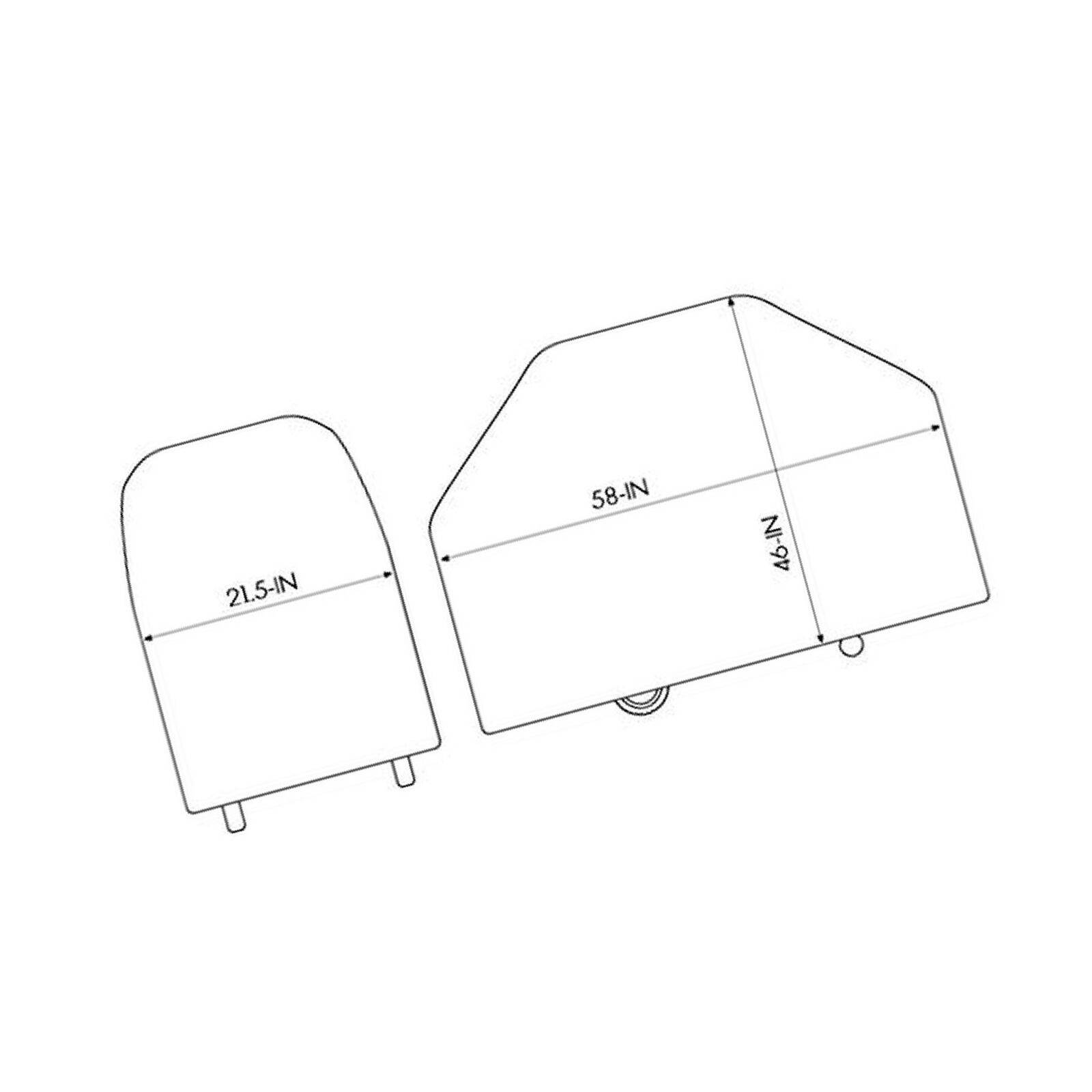 Broil King 68487 Heavy Duty PVC Polyester Grill Cover,Black