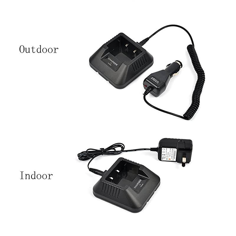 Radio Base Desktop Charger DC 12V Car Charge Cable for Baofeng UV5R UV5RA UV5RB UV5RC UV5RD UV5RE UV5Replus TYT THF8