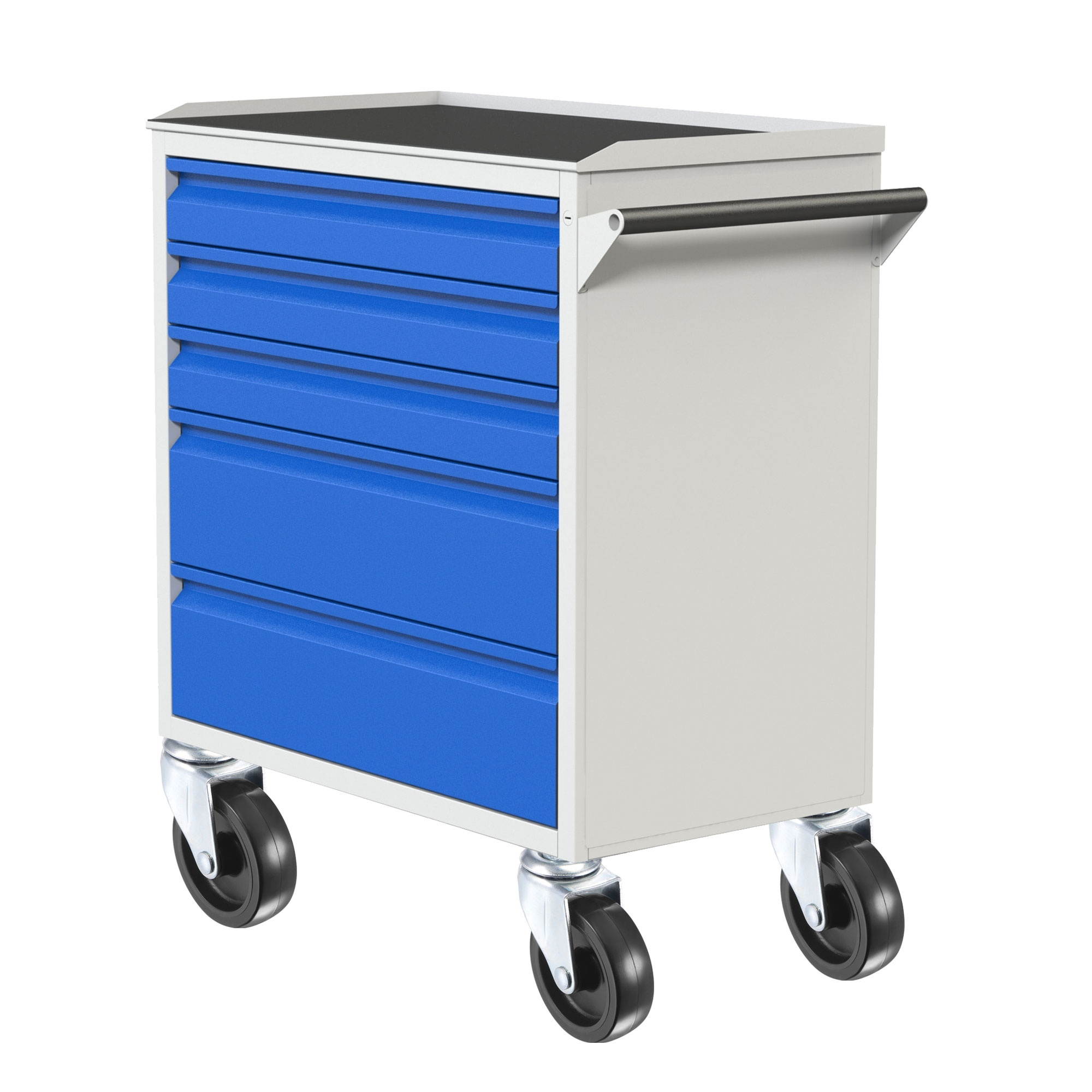 Swivel Stem Caster 3" Diameter 66Lbs Load Capacity, for Workbench Trolley, PU, Black, Pack of 2