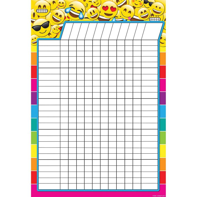 Ashley Productions ASH91009 Smart Poly Chart, Incentive, Emojis