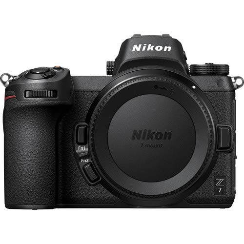Nikon Z 7 Mirrorless FX-Format Digital Camera (Body Only) - Bundle 2x  64GB Memory Card + 2x EN-EL15 Li-on Battery + Editing Software Kit + 3 Pc Filter Kit and MORE - Intl Model