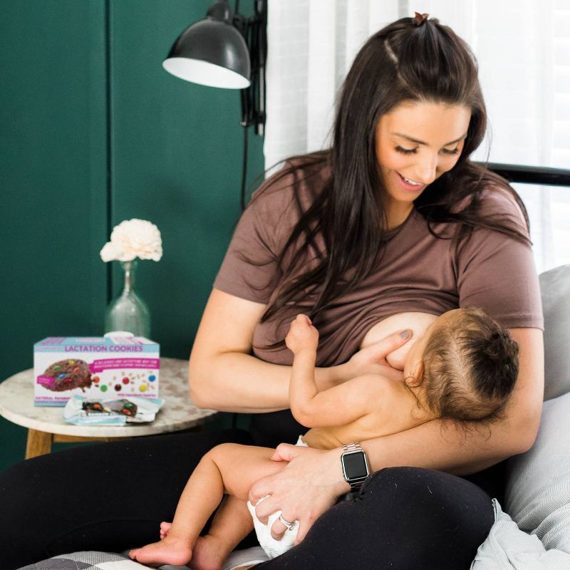 Mommy Knows Best Ready To Eat Oatmeal Chocolate Rainbow Candy Chip Lactation Cookies - 10pk