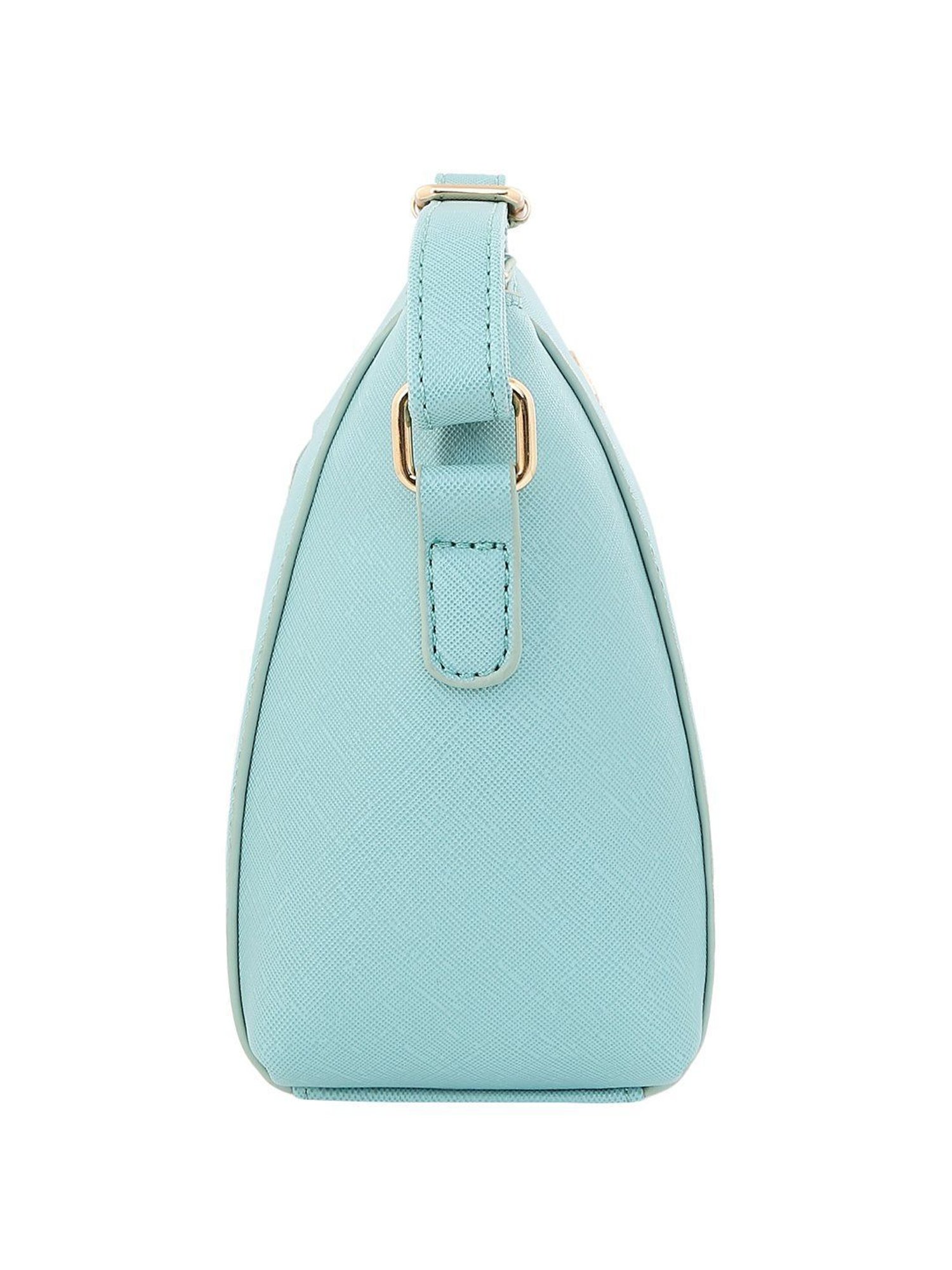 Lavie Denali Mint Blue Solid Sling Handbag