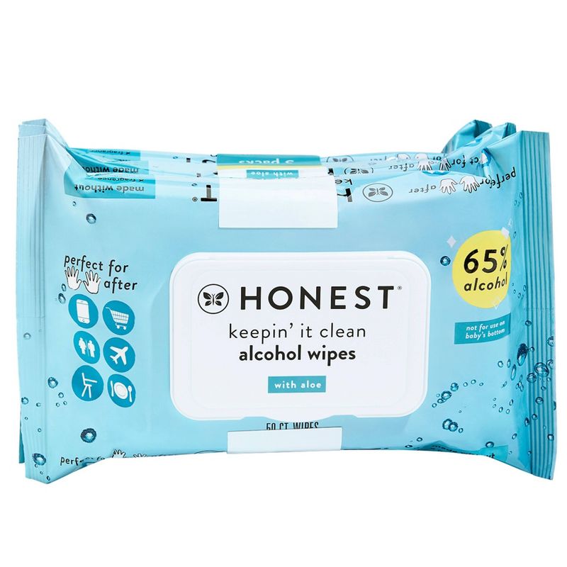 The Honest Company Alcohol Hand Sanitizing Wipes - 3pk/150ct