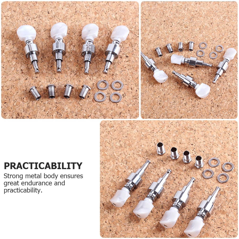 4pcs Banjo Tuning Pegs Tuners String Key Banjo Parts Accessories Tuning Kit
