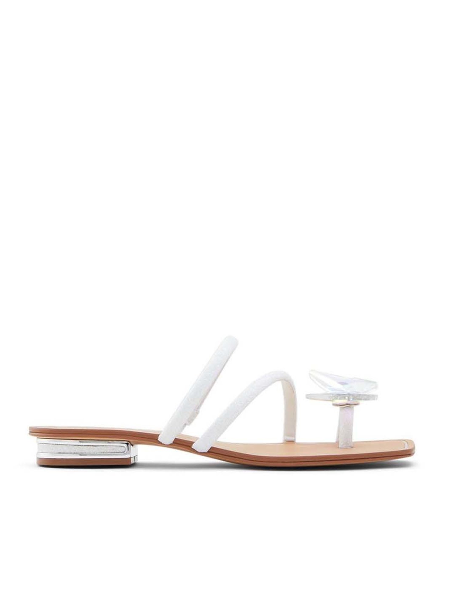 Aldo Women's Garberia White Toe Ring Sandals